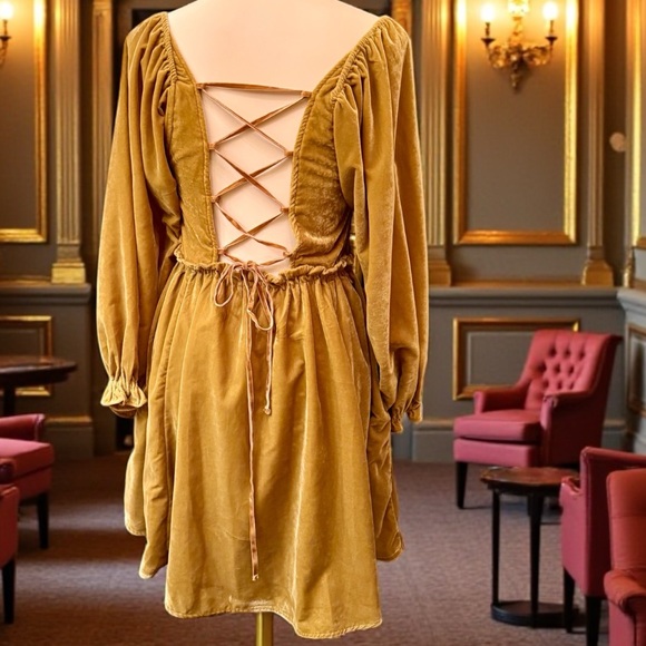 Daphne Velvet Mini Dress - Picture 8 of 11